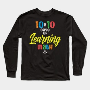 100 Days of Learning Math Long Sleeve T-Shirt